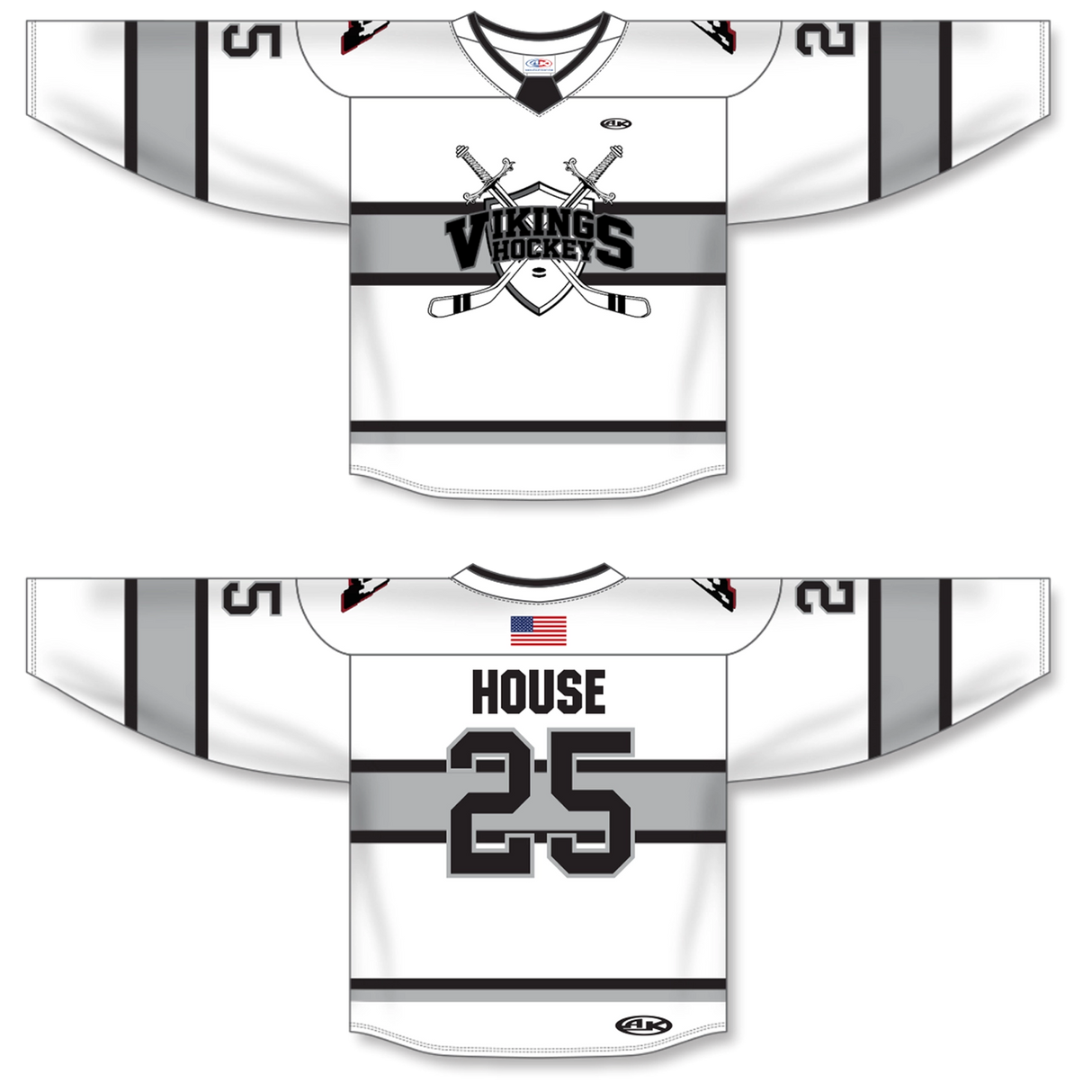 Vikings - Sublimated HOUSE Game Jersey - White
