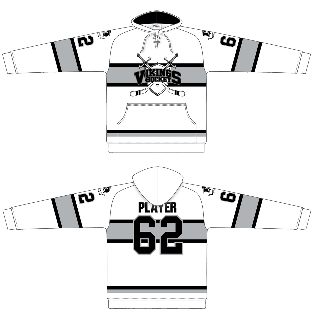 Vikings - AK Sublimated Hoodie