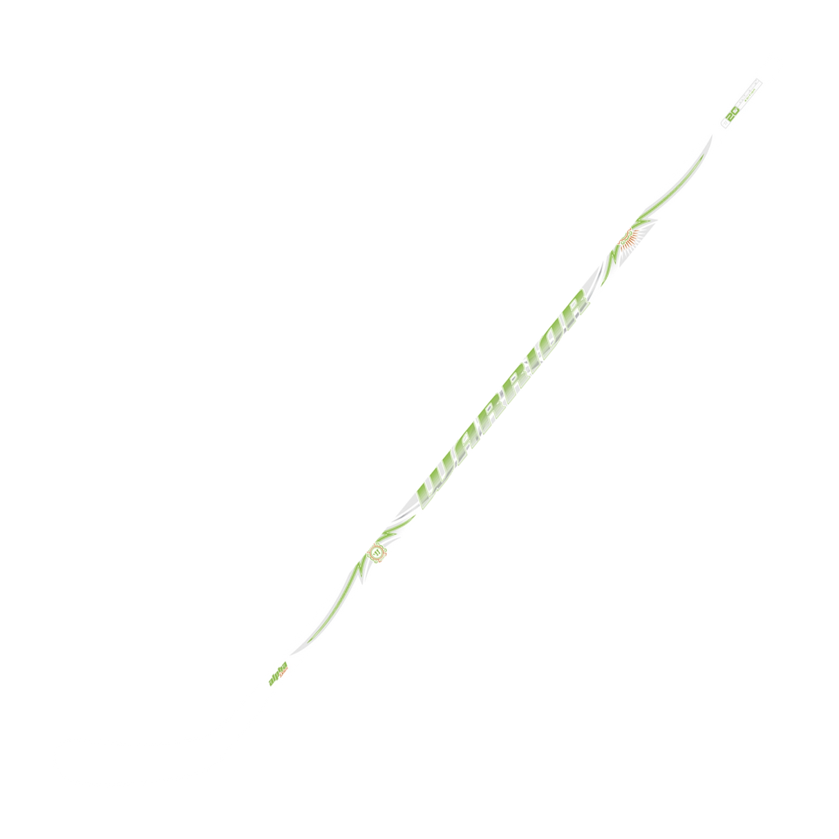 Warrior Alpha Deluxe Pro One Piece Stick - WHITE - Intermediate