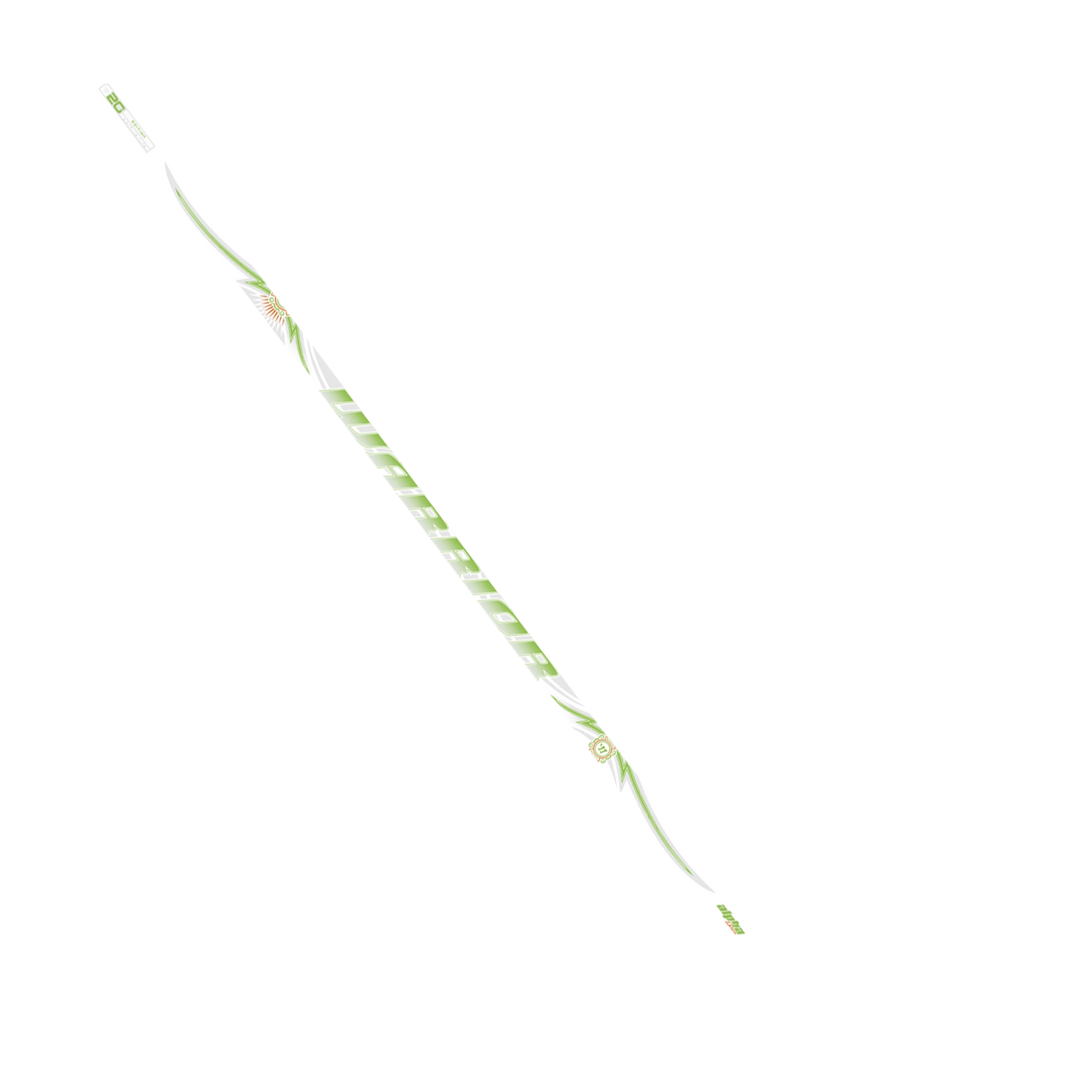 Warrior Alpha Deluxe Pro One Piece Stick - WHITE - Youth - 20 Flex