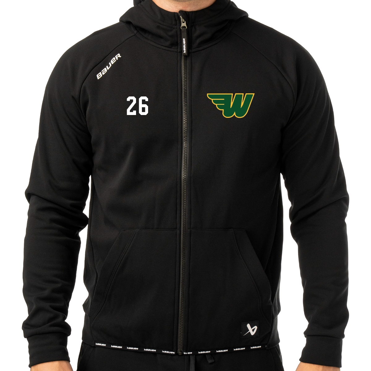Winnetka Warriors - Bauer Fleece Zip Hoodie - Youth